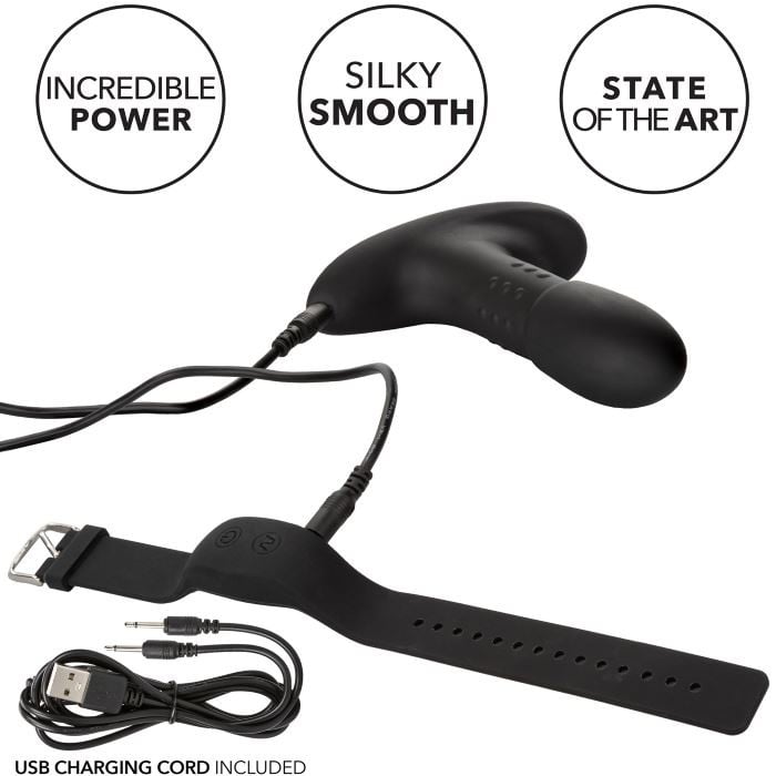 Анальная пробка с пультом, вибро и ротацией Eclipse Wristband Remote Beaded Probe от CalExotics - Изображение 6