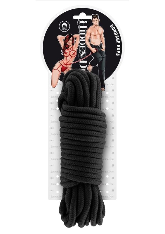 Бондажна мотузка для зв'язування The Bondage Rope 10 м Black від Hidden Desire