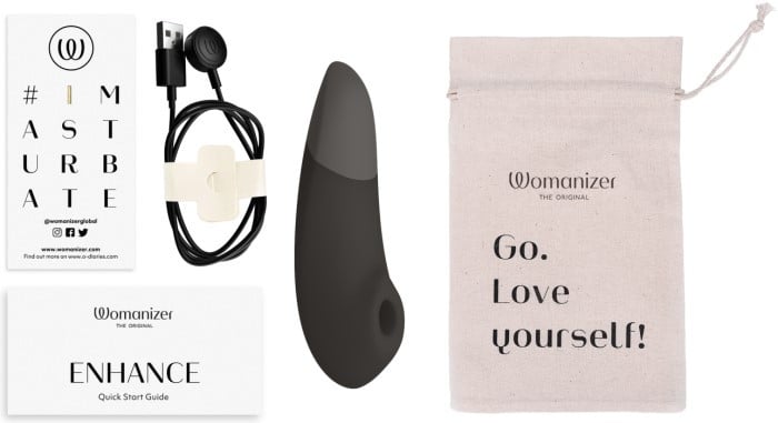 Вакуумный стимулятор с вибрацией Womanizer Enhance (Black) - Изображение 12