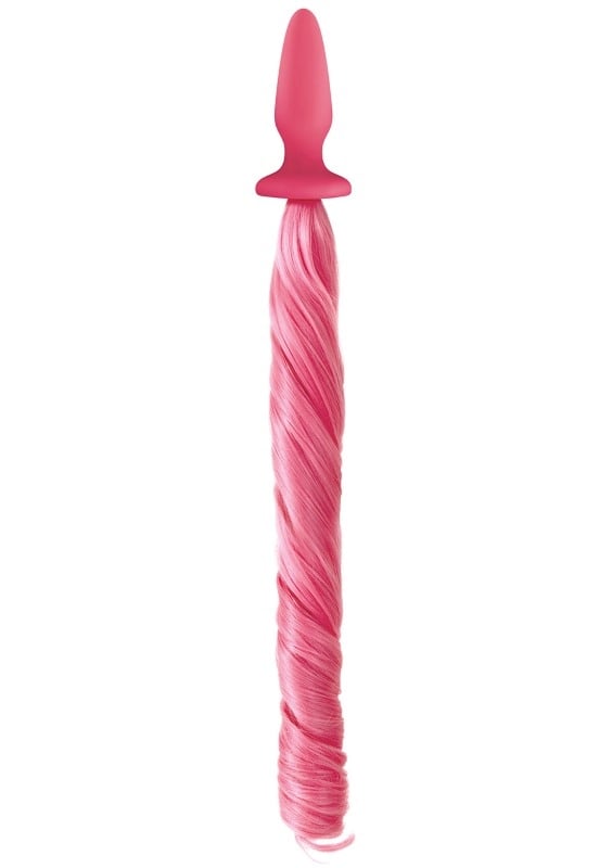 Анальна пробка з хвостом Unicorn Tails Pink від NS Novelties - Зображення 7