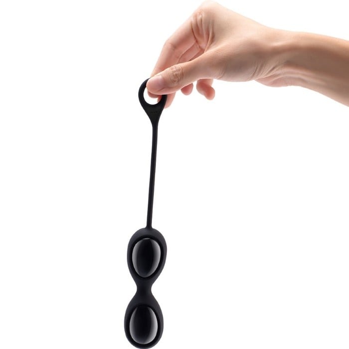 Вагінальні кульки кварцові Le Wand Crystal Yoni Eggs (Black Obsidian) - Зображення 7