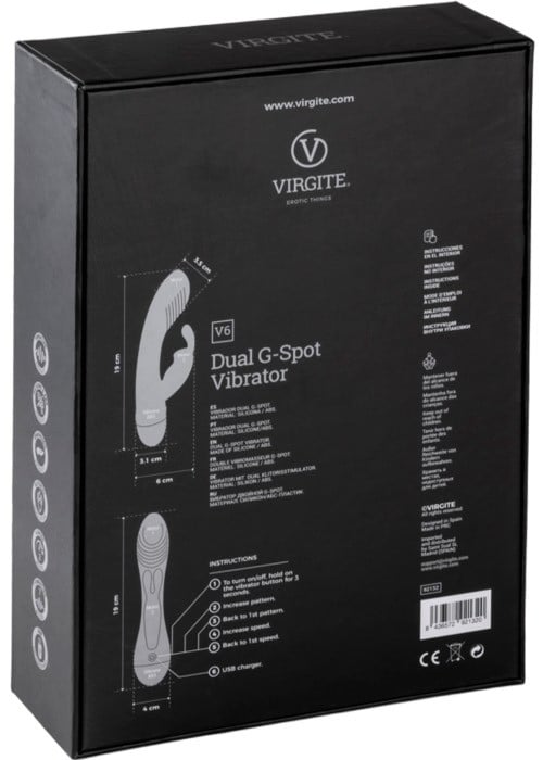 Вібратор кролик Virgite V6 (Red) - Зображення 4