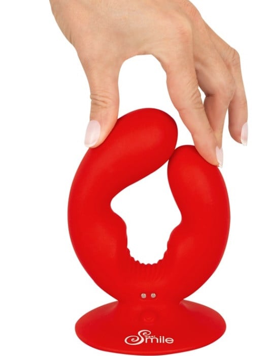 Подвійний вібратор з присоскою Sweet Smile Dual Vibrator - Зображення 8