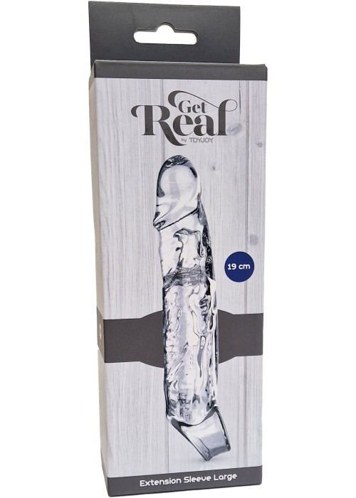 Подовжуюча насадка на пеніс Toy Joy Get Real Extension Sleeve Large - Зображення 3