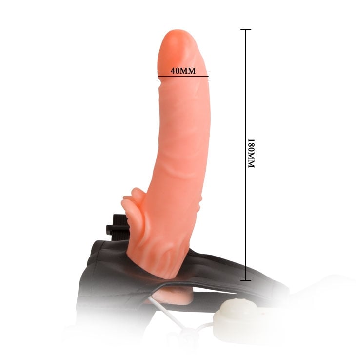 Страпон с вагиной и вибро Ultra Passionate Harness от Baile - Изображение 2