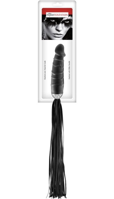 Флоггер с фаллоимитатором Fetish Tentation Martinet Dildo Handle - Изображение 3