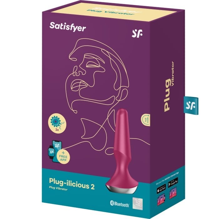 Анальна пробка з вібро Satisfyer Plug-ilicious 2 (Red) - Зображення 5