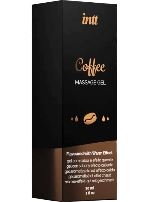 Массажный гель для поцелуев со вкусом кофе Intt Coffee, 30 мл - Изображение 2