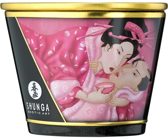 Массажная свеча Shunga Massage Candle Rose Petals, 170 мл - Изображение 2