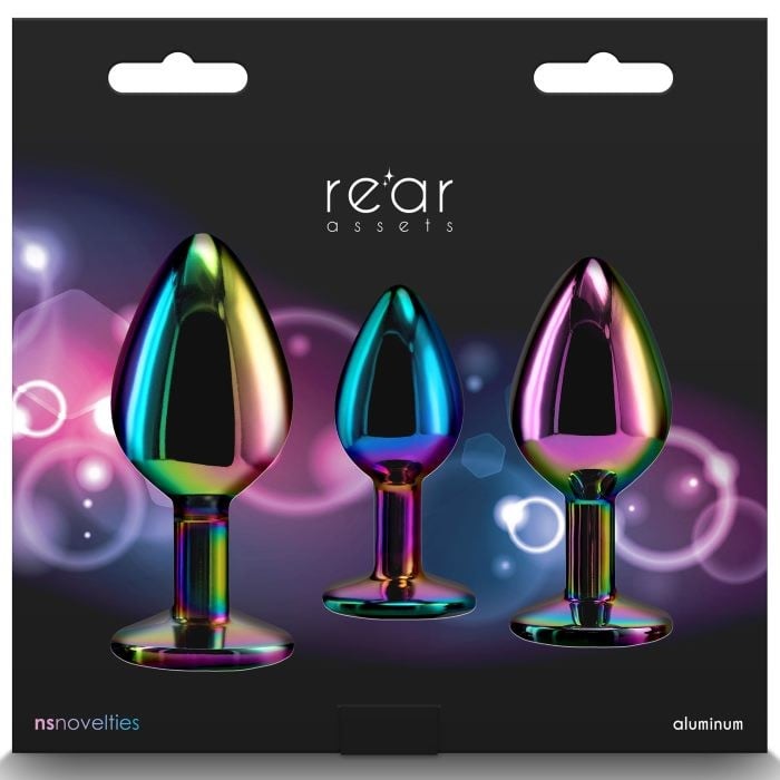 Набор анальных пробок Rear Assets Metal Plug Kit от NS Novelties - Изображение 3