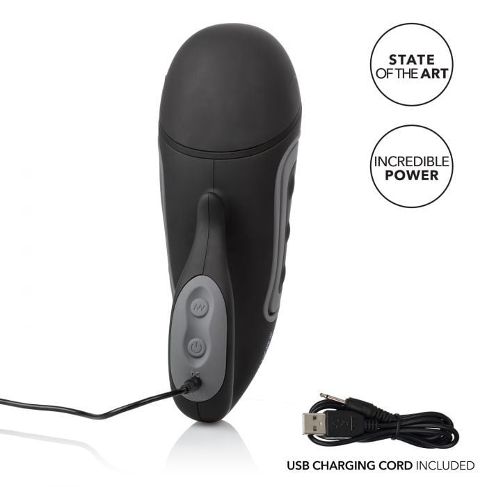 Мастурбатор с вибро Optimum Power Grip-N-Stroke от CalExotics - Изображение 6