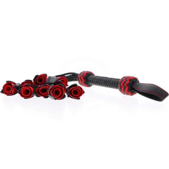 Кожаная плеть Genuine Leather Roses Whip от Hidden Desire - Изображение 4