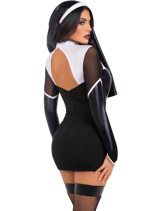 Рольовий костюм монахині Holy Hottie Dress від Leg Avenue - Зображення 2