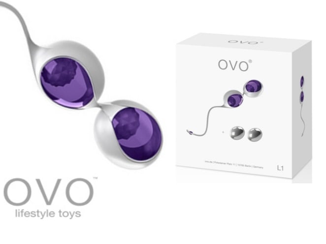 Вагинальные шарики Ovo L1 (Lilac) - Изображение 7