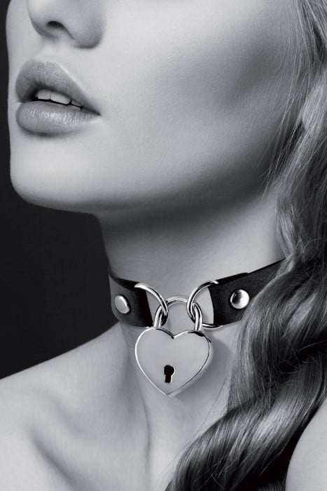 Чокер Bijoux Pour Toi Heart-Shaped Lock (Black) - Зображення 2