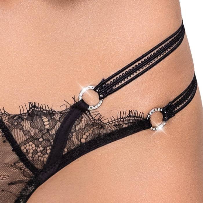 Трусики з вирізом Cottelli Lingerie Luxury Edition String - Зображення 3