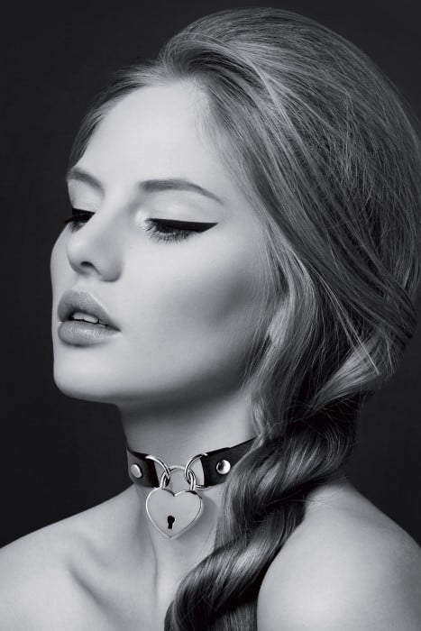 Чокер Bijoux Pour Toi Heart-Shaped Lock (Black) - Зображення 5