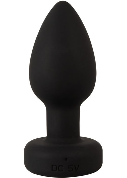 Анальная пробка с вибро и LED-подсветкой Anos Flashing Butt Plug - Изображение 4
