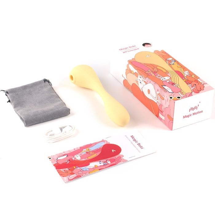 Вакуумный вибратор Magic Bobi Yellow от Magic Motion - Изображение 9