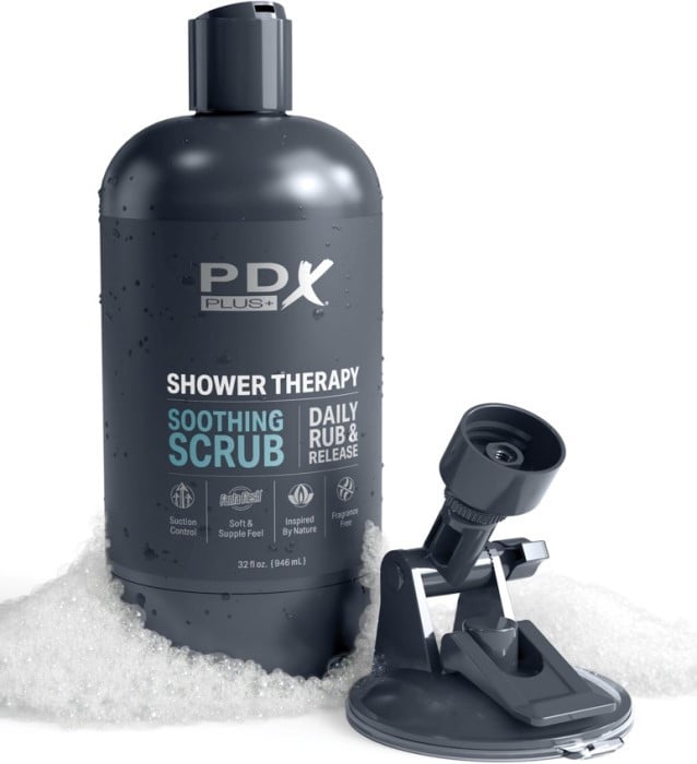 Дискретний мастубатор PDX Plus Shower Therapy Soothing Scrub від Pipedream - Зображення 5