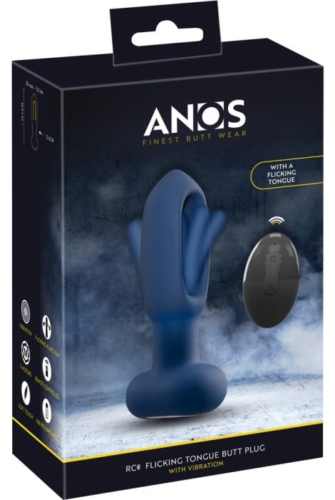 Анальная пробка с вибрацией и подвижным язычком Flicking Tongue Butt Plug от Orion - Изображение 8