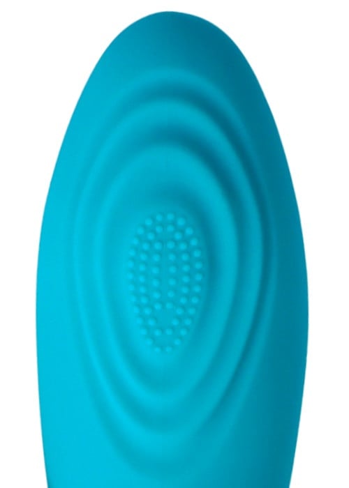 Вібратор кролик з пульсацією Virgite V9 (Blue) - Зображення 5
