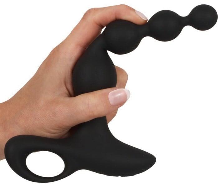 Анальний ланцюжок з вібрацією Black Velvets Rechargeable Anal Beads від Orion - Зображення 8