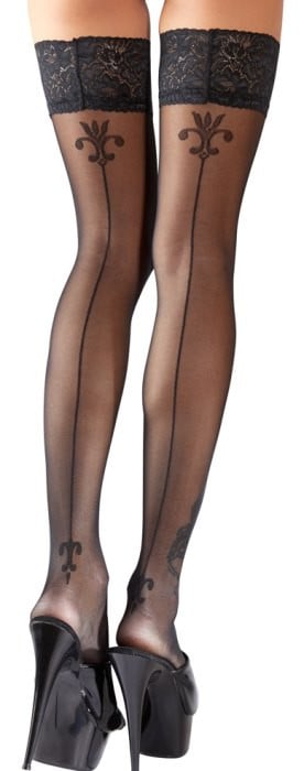 Панчохи Cottelli Legwear Hold-ups (Black)