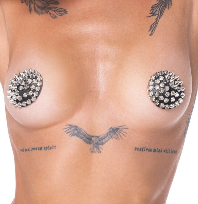 Накладки на грудь пестисы Cottelli Collection Nipple Stickers Spikes - Изображение 2