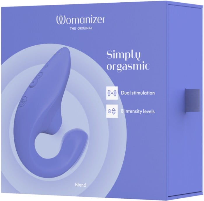 Вакуумний вібратор Womanizer Blend (Vibrant Blue) - Зображення 11