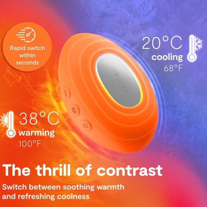 Вибратор для игр с температурой We-Vibe Temp (Tangerine) - Изображение 16