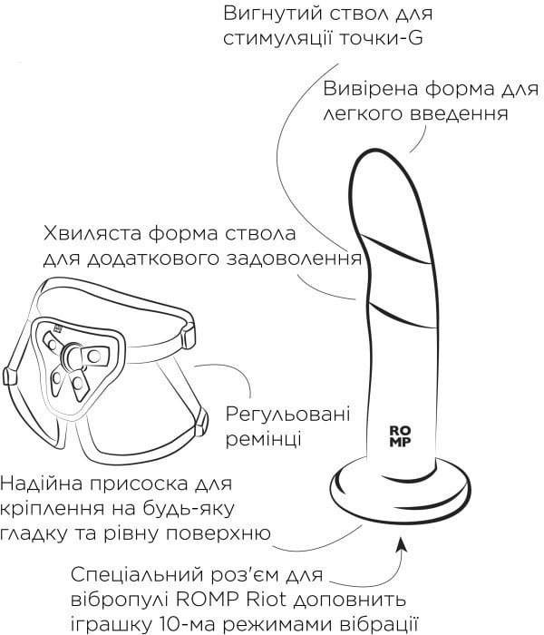 Страпон Romp Piccolo Pegging Kit - Изображение 3