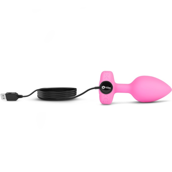 Анальная пробка с пультом и вибро B-vibe Vibrating Heart Pink Topaz (S/M) - Изображение 9