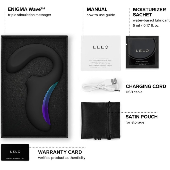 Звуковой стимулятор с вибро Lelo Enigma Wave (Black) - Изображение 4