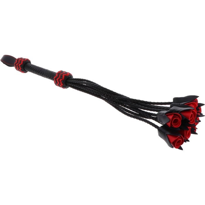 Кожаная плеть Genuine Leather Roses Whip от Hidden Desire - Изображение 5