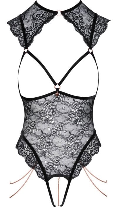 Боді з пікантним вирізом Abierta Fina Crotchless Body - Зображення 6