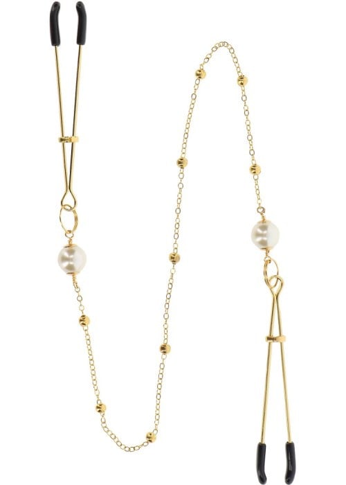 Затискачі для сосків Taboom Nipple Play Tweezers Pearl & Deluxe Chain - Зображення 2