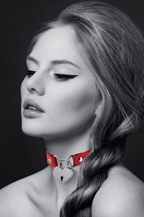 Чокер Bijoux Pour Toi Heart-Shaped Lock (Red) - Зображення 4