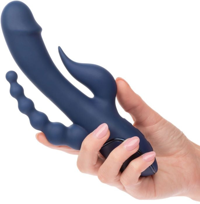 Потрійний вібратор з пульсацією CalExotics Triple Orgasm - Зображення 6