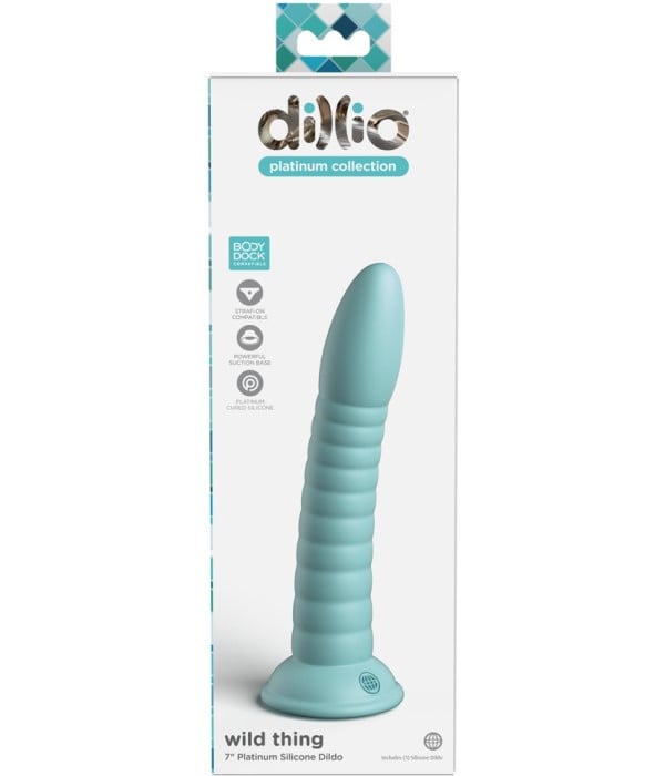 Фалоімітатор Pipedream Dillio Platinum 7" (Blue) - Зображення 5