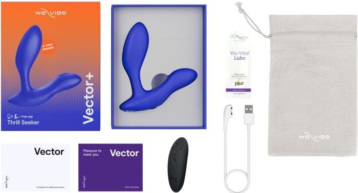 Массажер простаты с вибро We-Vibe Vector+ (Royal Blue) - Изображение 14