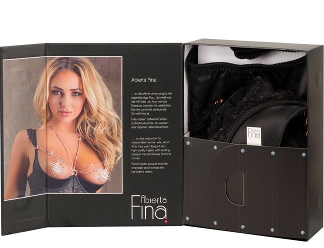 Комплект Abierta Fina Shelf Bra Set бюстгальтер і трусики з пажами від Orion - Зображення 8