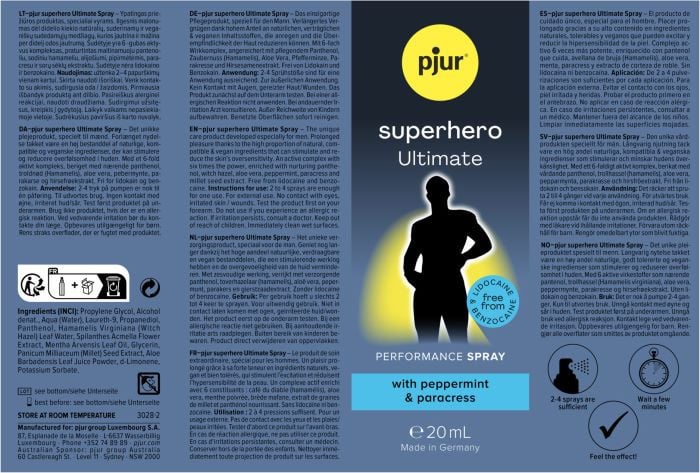 Спрей пролонгатор Pjur Superhero Ultimate, 20 мл - Изображение 2