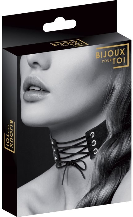 Чокер Bijoux Pour Toi Lace-Up (Black)