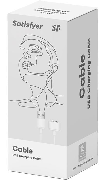 USB-кабель для заряджання Satisfyer магнітний (White) - Зображення 5