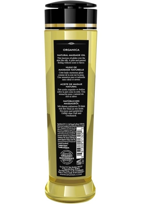 Органічне масажне масло без запаху Shunga Organica Aroma Fragrance Free, 240 мл - Зображення 2