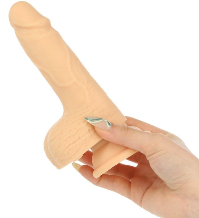 Фалоімітатор з поступальними рухами та обертанням Naked Thrusting Dong 6.5" - Зображення 9