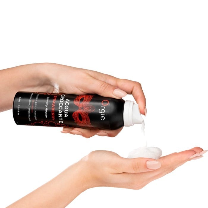 Шипуча піна для масажу Orgie Acqua Crocante Strawberry, 150 мл - Зображення 2