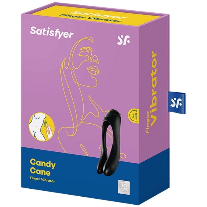 Вібратор на палець Satisfyer Candy Cane (Black) - Зображення 5