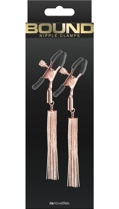 Зажимы для сосков NS Novelties Bound Nipple Clamps D2 (Rose Gold) - Изображение 3